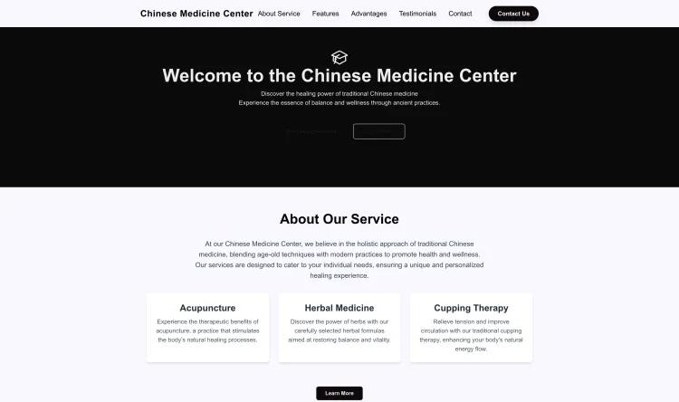 Chinese Medicine Center (Minimalistic)