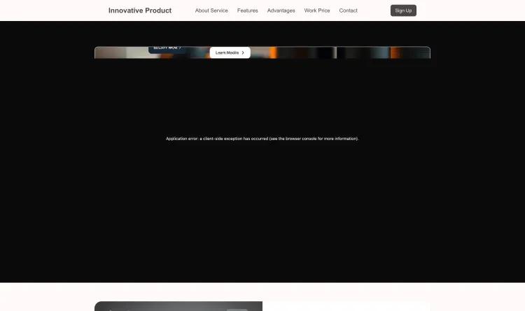 Product Landing Page (Innovative)