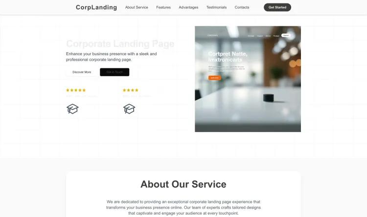 Corporate Landing Page
