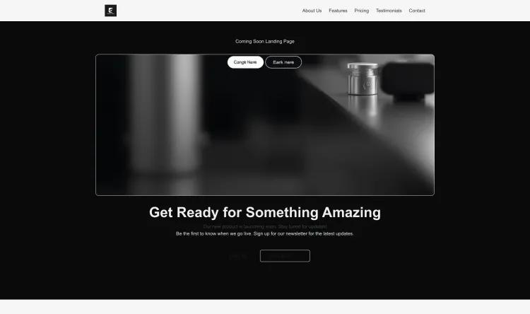 Coming Soon Landing Page