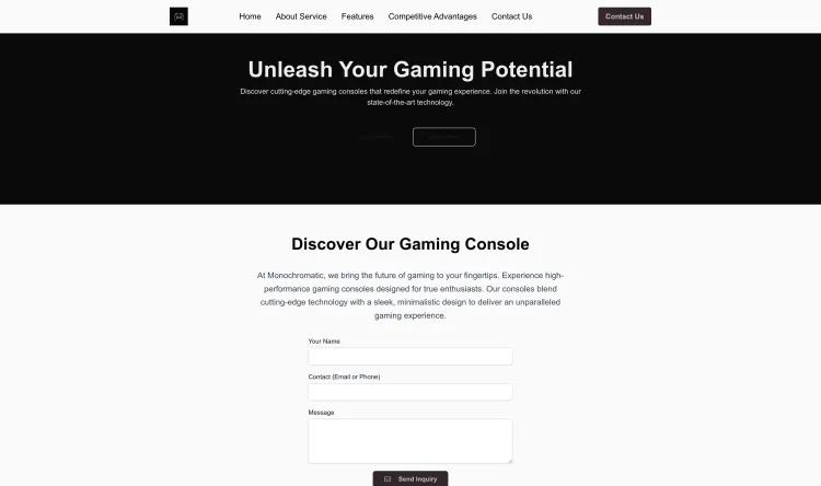 Gaming Console Company (Monochromatic)
