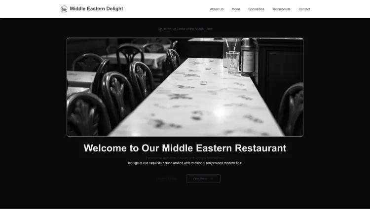 Middle Eastern Restaurant