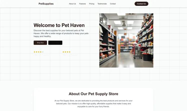 Pet Supply Store