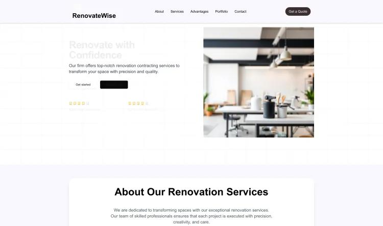 Renovation Contracting Firm (Clean)