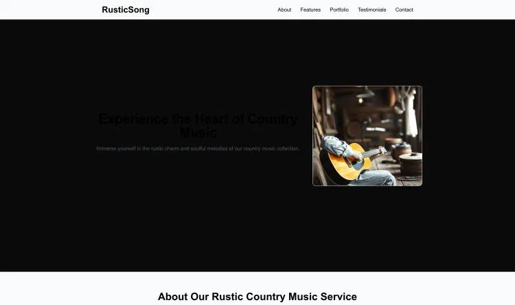 Country Singer (Rustic)