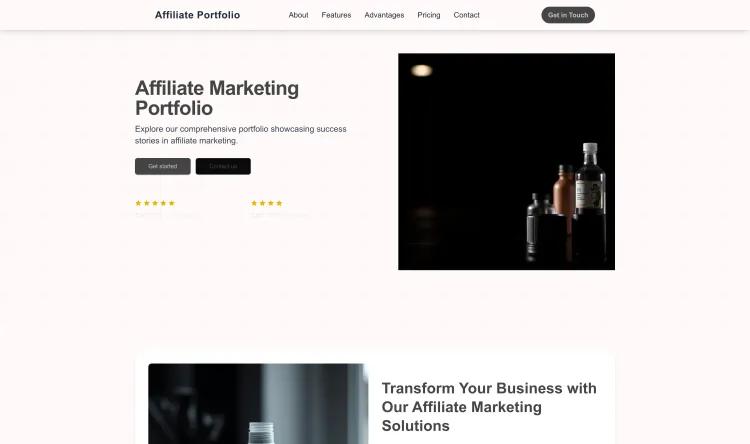 Affiliate Marketing Portfolio (Dark)