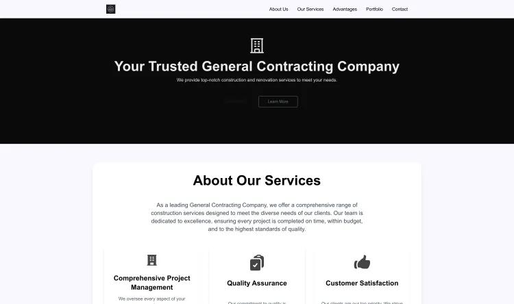 General Contracting Company (Simple)