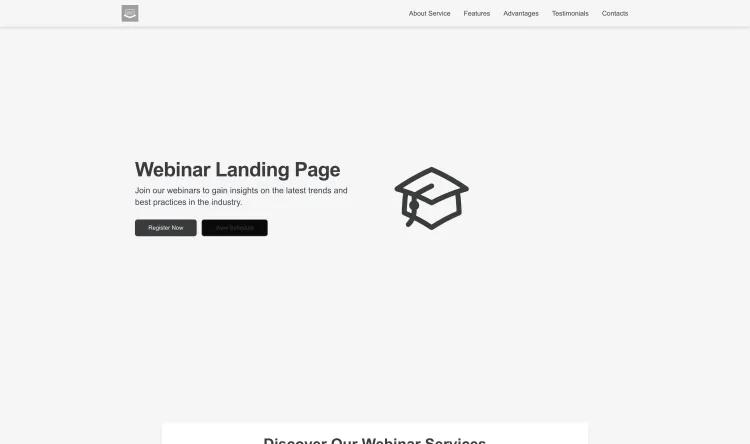 Webinar Landing Page