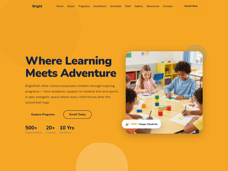 after-school-program-website-template