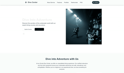 scuba-dive-center-website-template