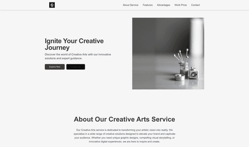 creative-arts-website-template