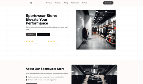 sportswear-store-website-template