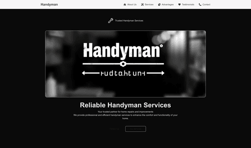 handyman-bold-typography-website-template