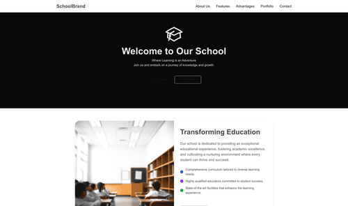 school-website-template