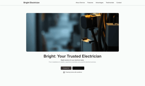 electrician-bright-website-template