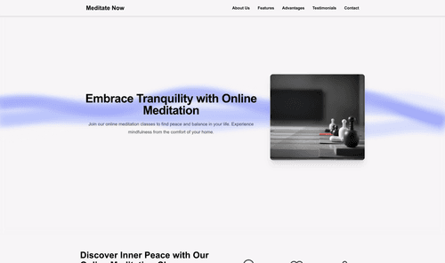 online-meditation-classes-website-template