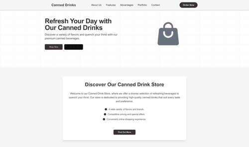 canned-drink-store-website-template