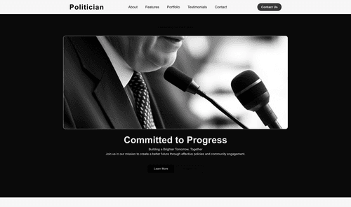 politician-website-template