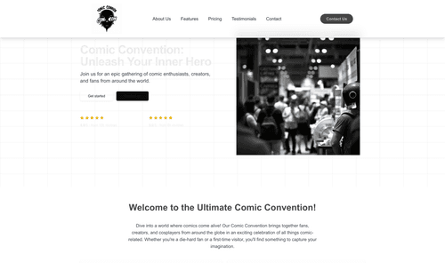 comic-convention-website-template