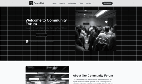 community-forum-website-template