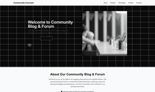 community-blog-forum-website-template