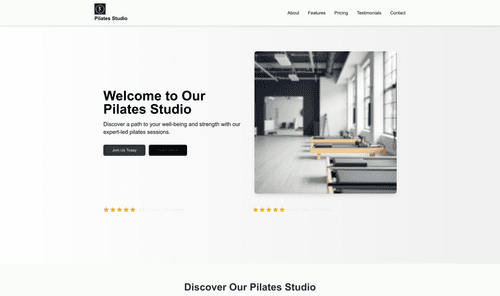 pilates-studio-website-template