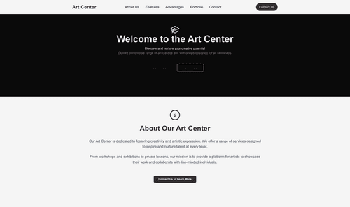 art-center-website-template