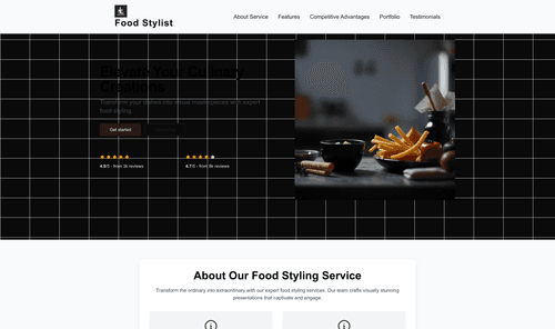food-stylist-website-template