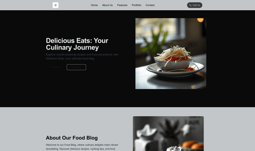 food-blog-website-template