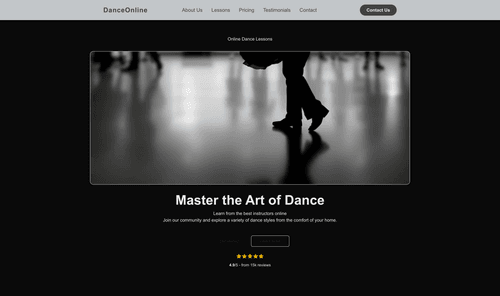 online-dance-lessons-website-template