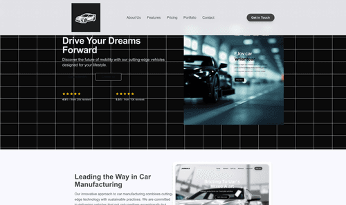 car-manufacturer-landing-page-dark-website-template