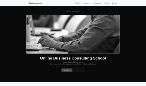 online-business-consulting-school-website-template