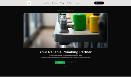 plumbing-service-green-website-template
