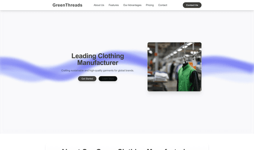 clothing-manufacturer-green-website-template