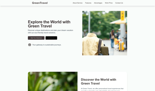 travel-agent-green-website-template