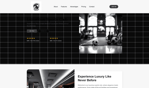 sports-club-luxurious-website-template