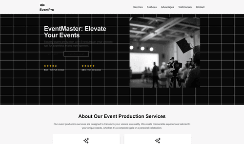 event-planning-company-website-template