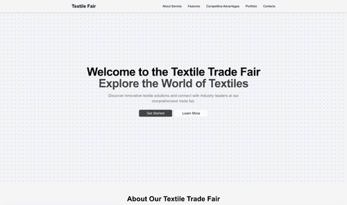 textile-trade-fair-website-template