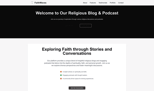 religious-blog-podcast-website-template