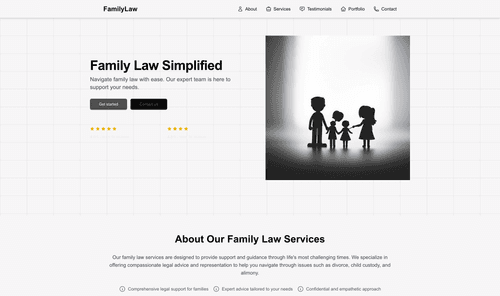 family-law-simple-website-template