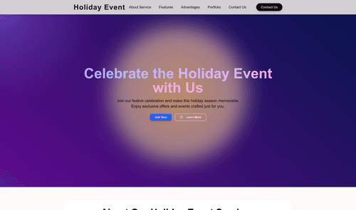 holiday-event-website-template