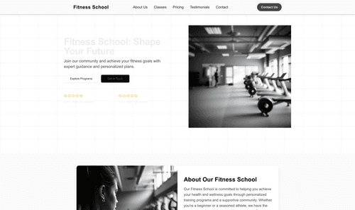 fitness-school-website-template