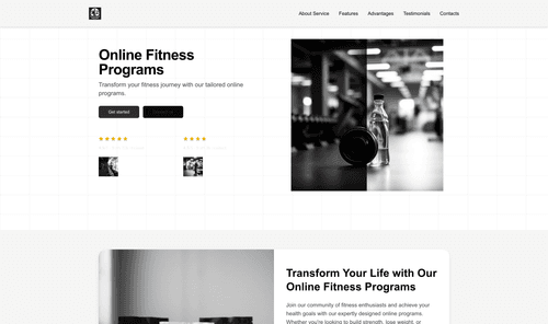 online-fitness-programs-website-template