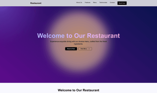 food-drinks-website-template