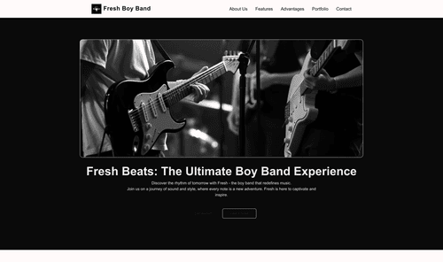 boy-band-fresh-website-template