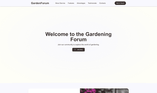 gardening-forum-website-template