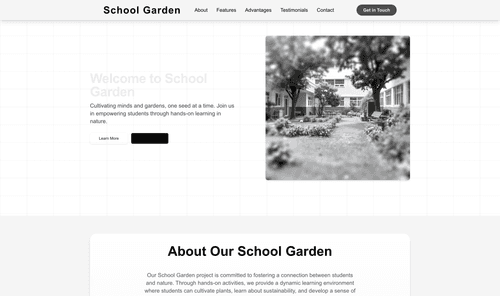 school-garden-website-template