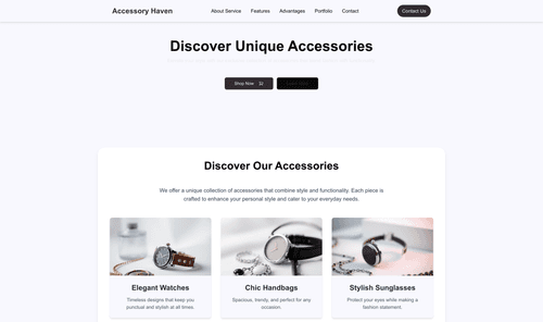 accessories-website-template