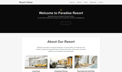 resort-yellow-website-template