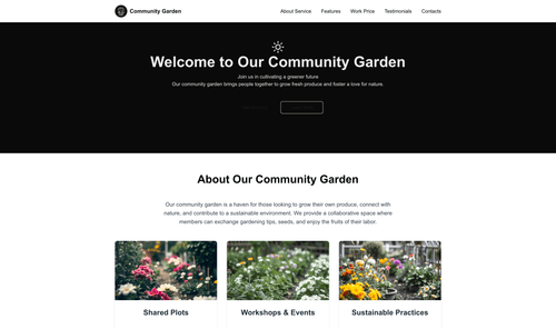 community-garden-website-template